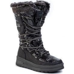 Śniegowce TOM TAILOR - 799120300 Black. Czarne kozaki damskie Tom Tailor, na zimę, ze skóry ekologicznej, bez zapięcia. W wyprzedaży za 289,00 zł.