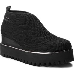 Półbuty UNITED NUDE - Fold Casual 10263564107 Black Knit. Czarne półbuty damskie casual marki United Nude, z materiału, na koturnie. W wyprzedaży za 499,00 zł.