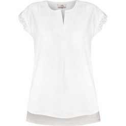T-shirt DEHA EXPRESSION Biały. Białe bluzki dziewczęce marki Deha, w koronkowe wzory, z jersey, bez kołnierzyka, bez rękawów, bez kaptura. Za 360,00 zł.