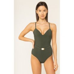 Strój kąpielowy Tory Burch T-Belt One-Piece 56997. Zielone stroje kąpielowe damskie Tory Burch, xs, bez wzorów, z lycry. W wyprzedaży za 659,00 zł.
