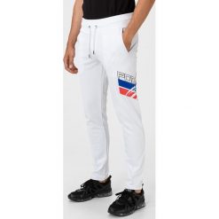 Philipp Plein Sport Statement Spodnie dresowe Biały. Białe spodnie męskie Philipp Plein Sport, m, bez wzorów, z bawełny, sportowe. Za 1313,95 zł.