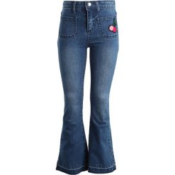Spodnie chłopięce: Sonia Rykiel AUGUSTINE Jeansy Dzwony bleu moyen
