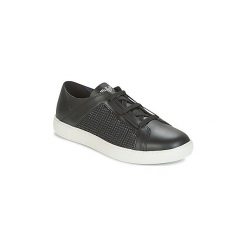 Buty Emporio Armani SIMONET. Czarne trampki męskie Emporio Armani, bez wzorów, bez zapięcia. Za 719,20 zł.