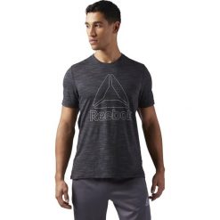 KOSZULKA MARBLE MELANGE TEE (L). Koszulki męskie Reebok, m, bez wzorów, z dzianiny, sportowe, bez kołnierzyka, bez rękawów. W wyprzedaży za 69,99 zł.