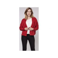 Sweter bez zapięcia, SWE150 czerwony MKM. Czerwone swetry damskie Mkm swetry, s, bez wzorów, z jeansu, bez rękawów, bez kaptura. Za 135,00 zł.