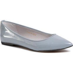 Baleriny R.POLAŃSKI - 0727 Szary Lakier. Szare baleriny damskie R.Polański, bez wzorów, ze skóry, klasyczne, bez obcasa. Za 239,00 zł.