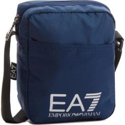 Saszetka EA7 EMPORIO ARMANI - 275658 CC731 02836 Blu Notte 530. Niebieskie torby męskie skórzane EA7 Emporio Armani, bez wzorów, z materiału, młodzieżowe. W wyprzedaży za 159,00 zł.