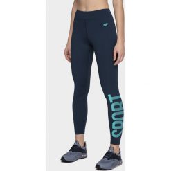 Legginsy treningowe damskie. Legginsy damskie s, bez wzorów, z dzianiny. W wyprzedaży za 129,99 zł.