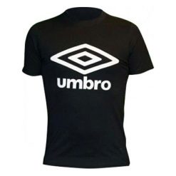 Koszulki sportowe męskie: Umbro Koszulka Dress Blue Navy Logo Bianco M