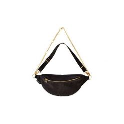 Czarna nerka zamsz. Czarne nerki damskie Sacky.bag, w paski, z tkaniny, duże, bez dodatków. Za 130,00 zł.
