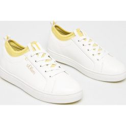 S. Oliver - Buty. Białe buty sportowe damskie S.Oliver, bez wzorów, z materiału, sportowe. W wyprzedaży za 179,90 zł.