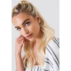 Kolczyki damskie: NA-KD Accessories Kolczyki koła na sztyfcie – Gold