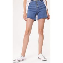 Niebieskie Szorty Riot Time. Niebieskie szorty damskie Born2be, na lato, s, bez wzorów, z jeansu. Za 69,99 zł.