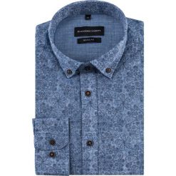 Koszula SIMONE KDNR000539. Niebieskie koszule męskie na spinki Giacomo Conti, m, button down, z długim rękawem. Za 169,00 zł.