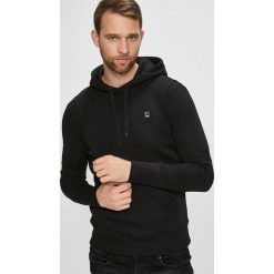 G-Star Raw - Bluza. Czarne bluzy męskie G-Star RAW, s, z nadrukiem, z elastanu, retro, z kapturem, bez rękawów, z kapturem. W wyprzedaży za 269,90 zł.