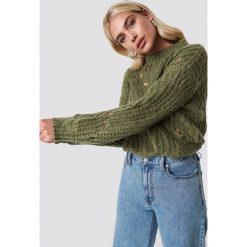 Moves Sweter Fiolina - Green. Zielone golfy damskie marki Moves, z dzianiny. Za 303,95 zł.