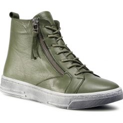 Sneakersy MANITU - 991596-7 Grun. Zielone półbuty damskie Manitu, ze skóry. Za 299,00 zł.