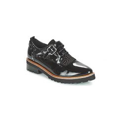Derby Philippe Morvan KERRY V3 VERNIS. Czarne półbuty damskie Philippe Morvan, bez wzorów, bez obcasa, bez zapięcia. Za 495,20 zł.