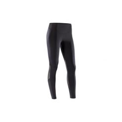 Legginsy fitness cardio 900 damskie. Czarne legginsy sportowe damskie DOMYOS, xs, bez wzorów, z elastanu, na fitness i siłownię. Za 89,99 zł.