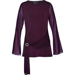 Tunika bonprix czarny bez. Fioletowe tuniki damskie bonprix, w paski. Za 69,99 zł.