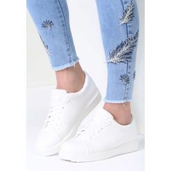 Białe Buty Sportowe Elastic Hands. Białe buty sportowe damskie marki vices, z aplikacjami, z lakierowanej skóry, sportowe. Za 69,99 zł.