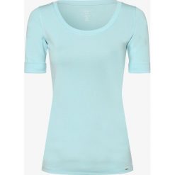 Marc Cain Collections - Koszulka damska, niebieski. Niebieskie koszulki damskie Marc Cain Collections, bez wzorów, bez kołnierzyka. Za 379,95 zł.
