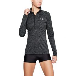 Bluzy sportowe damskie: Under Armour Bluza damska Tech 1/2 Zip – Twist czarna r. XL (1320128-001)