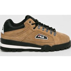Fila - Buty Trailblazer S. Brązowe sneakersy męskie Fila, ze skóry, na sznurówki. W wyprzedaży za 219,90 zł.