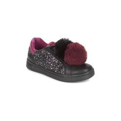 Buty Dziecko Geox J DJROCK GIRL. Czarne trampki dziewczęce Geox, bez wzorów, bez zapięcia. Za 173,40 zł.