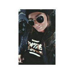 Bluza Ice Bear Baggy Gold. Czarne bluzy damskie Don't need no samurai, na zimę, s, bez wzorów, z dzianiny, bez rękawów, bez kaptura. Za 319,00 zł.