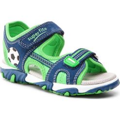 Sandały SUPERFIT - 8-00174-88 S Water Kombi. Niebieskie sandały chłopięce Superfit, ze skóry, bez zapięcia. W wyprzedaży za 199,00 zł.