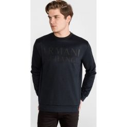 Armani Exchange Bluza Niebieski. Niebieskie bluzy męskie Armani Exchange, l, z nadrukiem, z bawełny, bez kołnierzyka, bez rękawów, bez kaptura. Za 571,95 zł.