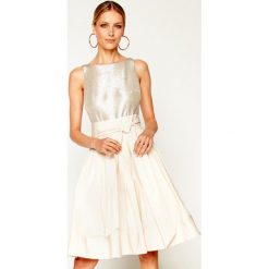 Sukienka koktajlowa Lauren Ralph Lauren 253786765. Brązowe sukienki damskie Lauren Ralph Lauren, bez wzorów, z elastanu, wizytowe, bez kołnierzyka, bez rękawów. W wyprzedaży za 969,00 zł.