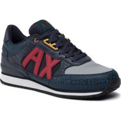 Sneakersy ARMANI EXCHANGE - XUX031 XV200 A905 Blue/Grey. Niebieskie sneakersy męskie Armani Exchange, na co dzień, bez wzorów, ze skóry ekologicznej, eleganckie, bez zapięcia. Za 719,00 zł.