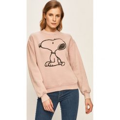 Tally Weijl - Bluza. Różowe bluzy damskie TALLY WEIJL, s, z nadrukiem, z bawełny, bez rękawów, bez kaptura. W wyprzedaży za 99,90 zł.