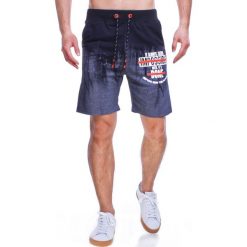 Krótkie spodenki męskie czarne Recea. Czarne spodenki i szorty męskie Recea, xl, bez wzorów, z bawełny, krótkie. Za 34,99 zł.