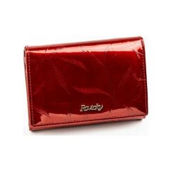 Portfel damski skórzany RFID czerwony Rovicky - Czerwony. Czerwone portfele damskie ROVICKY, bez wzorów. Za 74,99 zł.