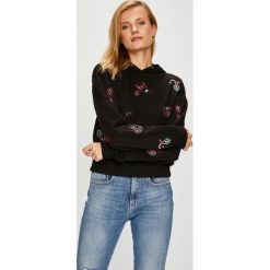 Pinko - Bluza. Czarne bluzy damskie marki Pinko, s, z aplikacjami, z bawełny, bez rękawów, z kapturem. W wyprzedaży za 549,90 zł.