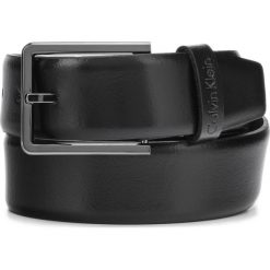 Calvin Klein Pasek Czarny. Czarne paski męskie Calvin Klein, w paski, ze skóry. Za 178,95 zł.