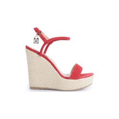 Espadryle Patrizia Pepe 2V6858/A2RM. Czerwone espadryle damskie Patrizia Pepe, bez wzorów, bez obcasa. Za 459,00 zł.