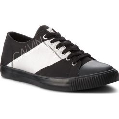 Trampki CALVIN KLEIN JEANS - Antonio SE8590 Black/Silver. Czarne półbuty męskie Calvin Klein Jeans, bez wzorów, z jeansu, bez zapięcia. W wyprzedaży za 319,00 zł.