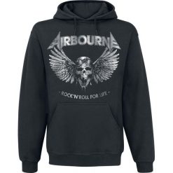 Airbourne Rock 'N Roll For Life Bluza z kapturem czarny. Brązowe bluzy męskie rozpinane marki Black Premium by EMP, xxl, z kapturem. Za 164,90 zł.