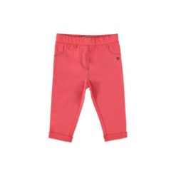 ESPRIT Girls Spodnie corallred. Różowe spodnie niemowlęce marki Esprit, z bawełny. Za 44,00 zł.