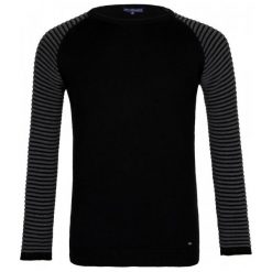 Paul Parker Sweter Męski Xl Czarny. Czarne swetry męskie Paul Parker, xl, w paski, bez kołnierzyka, bez kaptura. W wyprzedaży za 122,00 zł.