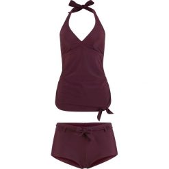 Tankini ciążowe bonprix jeżynowo-biały. Białe bielizna ciążowa bonprix. Za 99,99 zł.