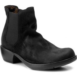 Botki FLY LONDON - Make P142458030 Black. Czarne buty zimowe damskie Fly London, z materiału. W wyprzedaży za 289,00 zł.