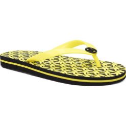 Japonki MICHAEL MICHAEL KORS - Mk Flip Flop Stripe Eva 40T9MKFA9Q Neon Yellow. Żółte klapki damskie MICHAEL Michael Kors, bez wzorów, z tworzywa sztucznego, bez obcasa. W wyprzedaży za 159,00 zł.
