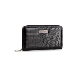 ACCCESSORIES 1W1-029-AW19 Czarny. Czarne portfele damskie ACCCESSORIES, bez wzorów, ze skóry ekologicznej. Za 39,99 zł.