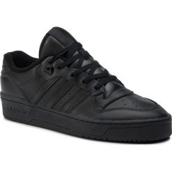 Buty adidas - Rivalry Low EF8730 Cblack/Cblack/Ftwwht. Czarne sneakersy męskie Adidas, bez wzorów, ze skóry ekologicznej, bez zapięcia. W wyprzedaży za 249,00 zł.