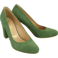 BIOECO BY ARKA BI 5405 1053 zielony, czółenka damskie. Zielone czółenka damskie Bioeco by Arka, bez wzorów, ze skóry, bez obcasa, na obcasie. Za 309,90 zł.
